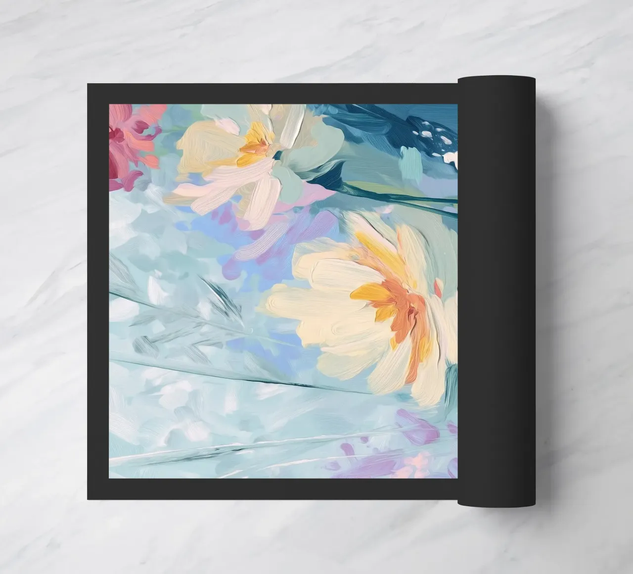 Soft Light Bloom doormat by Amelie Rose