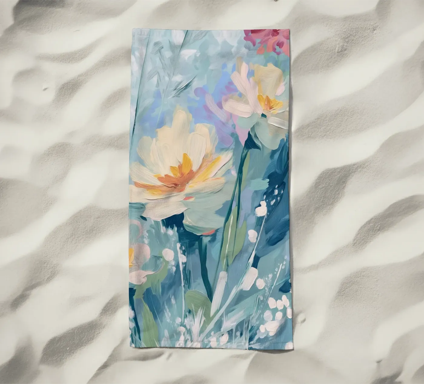 Soft Light Bloom strandhanddoek van Amelie Rose