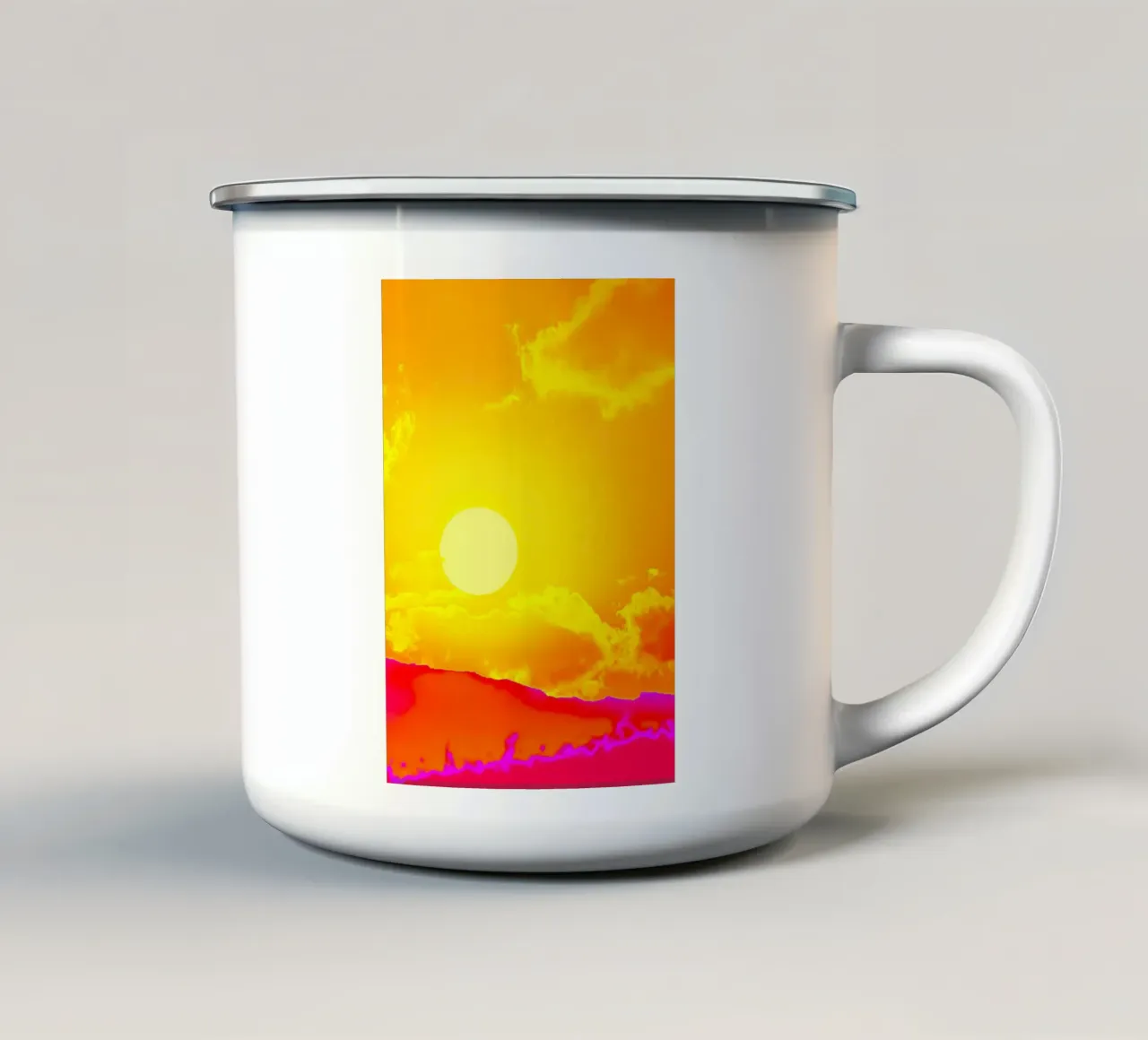 Sun Secrets tazza in smalto da Lynn Janet