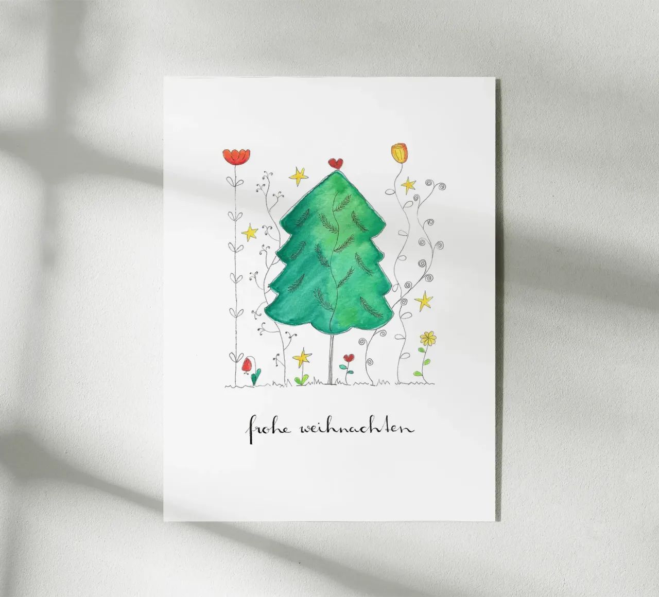 Buon Natale plexiglass da Inge Hauser Illustration