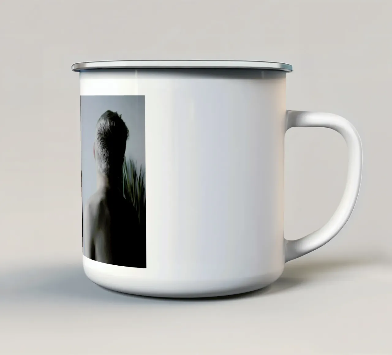 Spine taza de esmalte de George Griefy