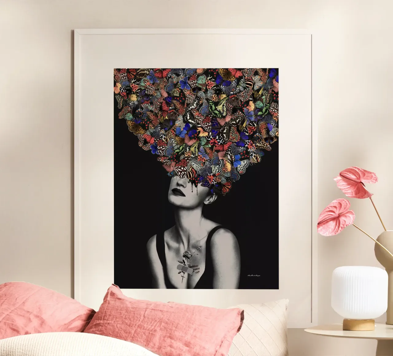 Lenny poster con telaio in alluminio da Ana Paula Hoppe