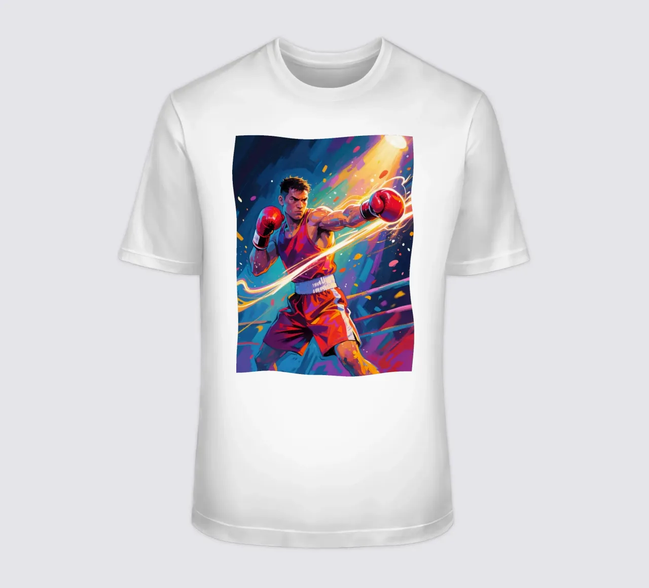 Pugile che colpisce un pugno t-shirt da Slash Shop