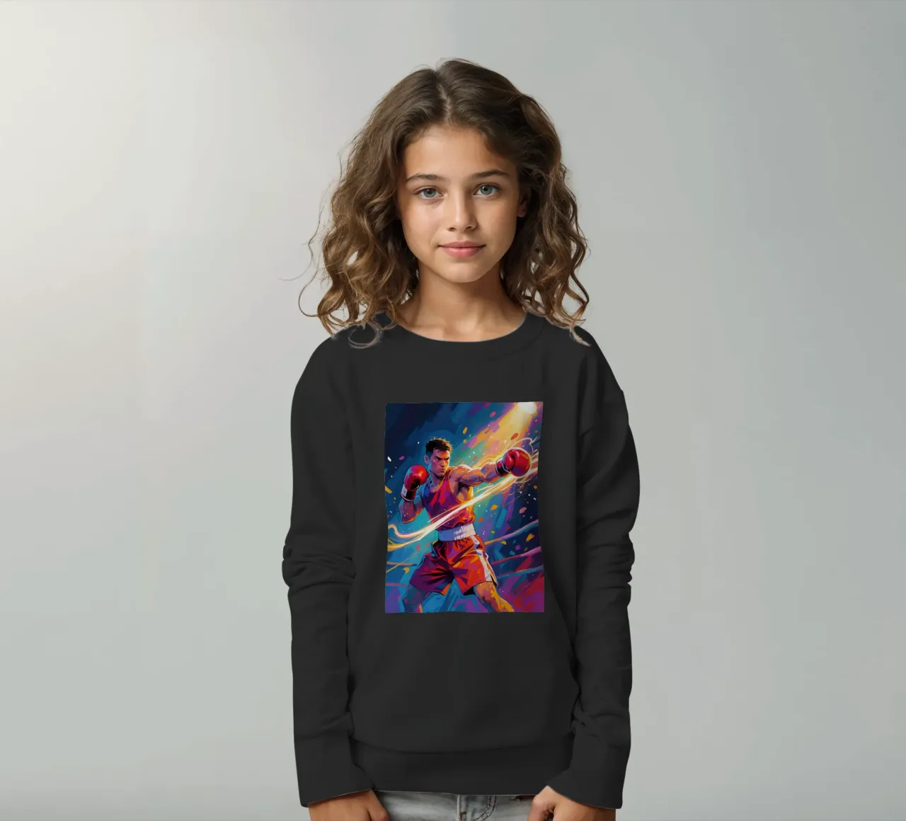 Pugile che colpisce un pugno felpa bambino da Slash Shop