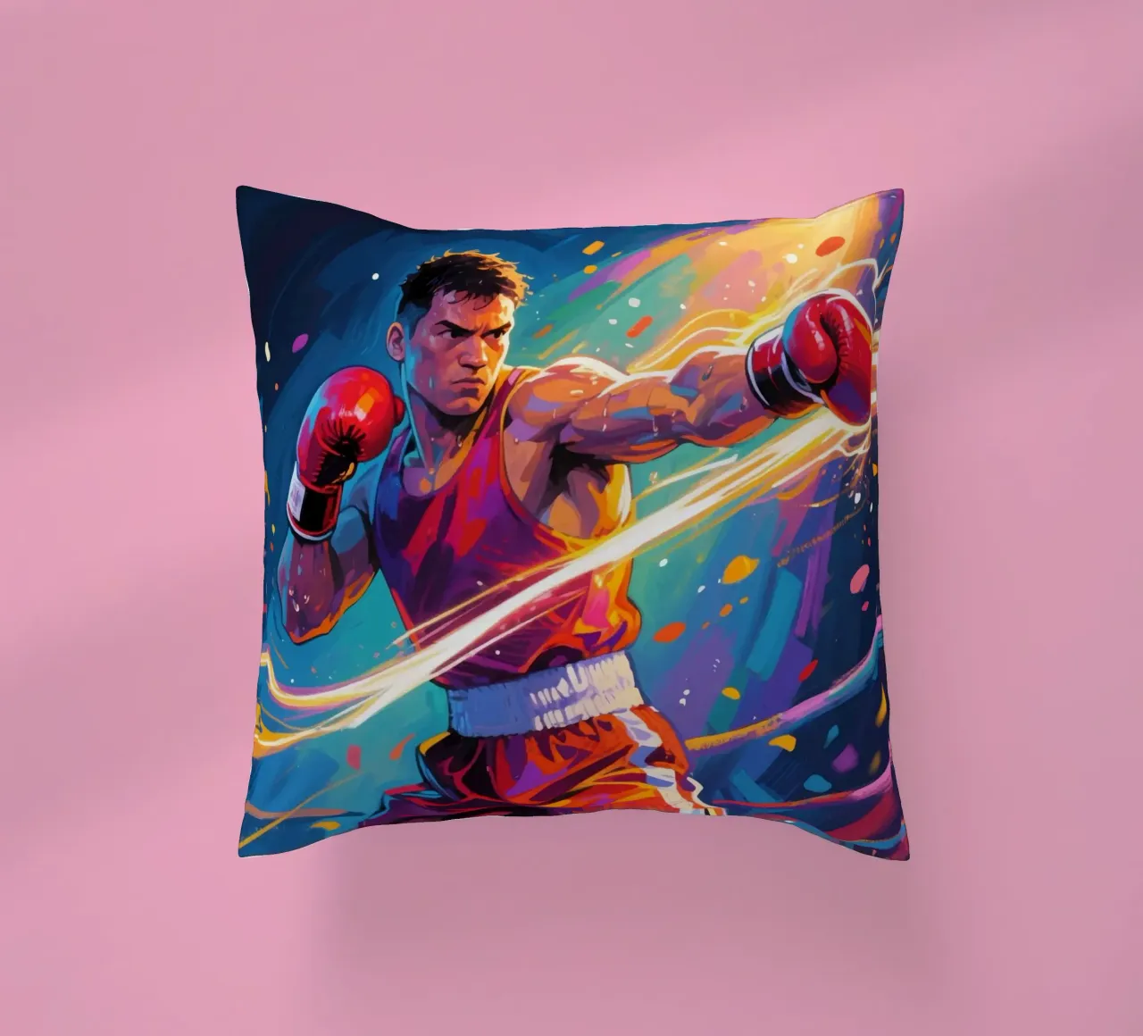 Pugile che colpisce un pugno cuscino da Slash Shop
