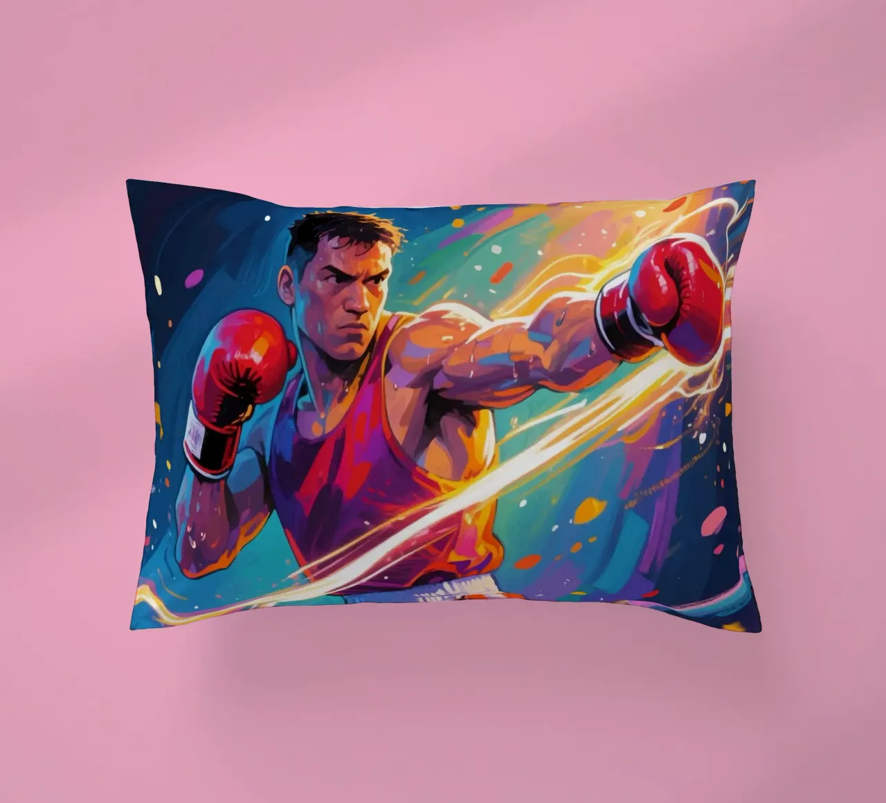 Pugile che colpisce un pugno cuscino da Slash Shop