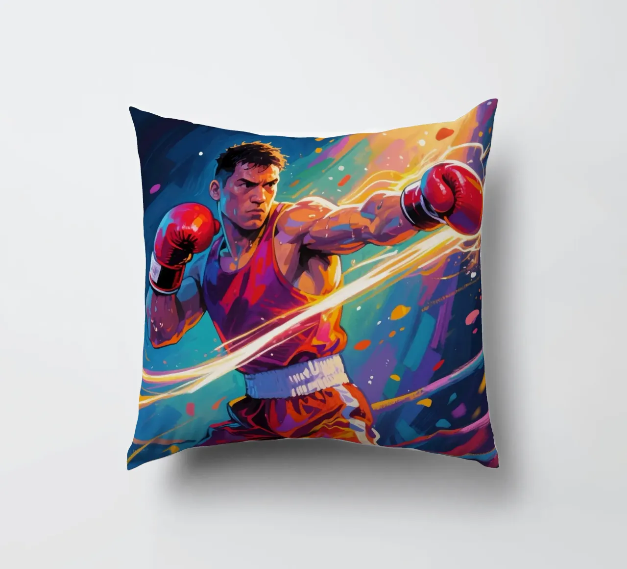 Pugile che colpisce un pugno cuscino da Slash Shop