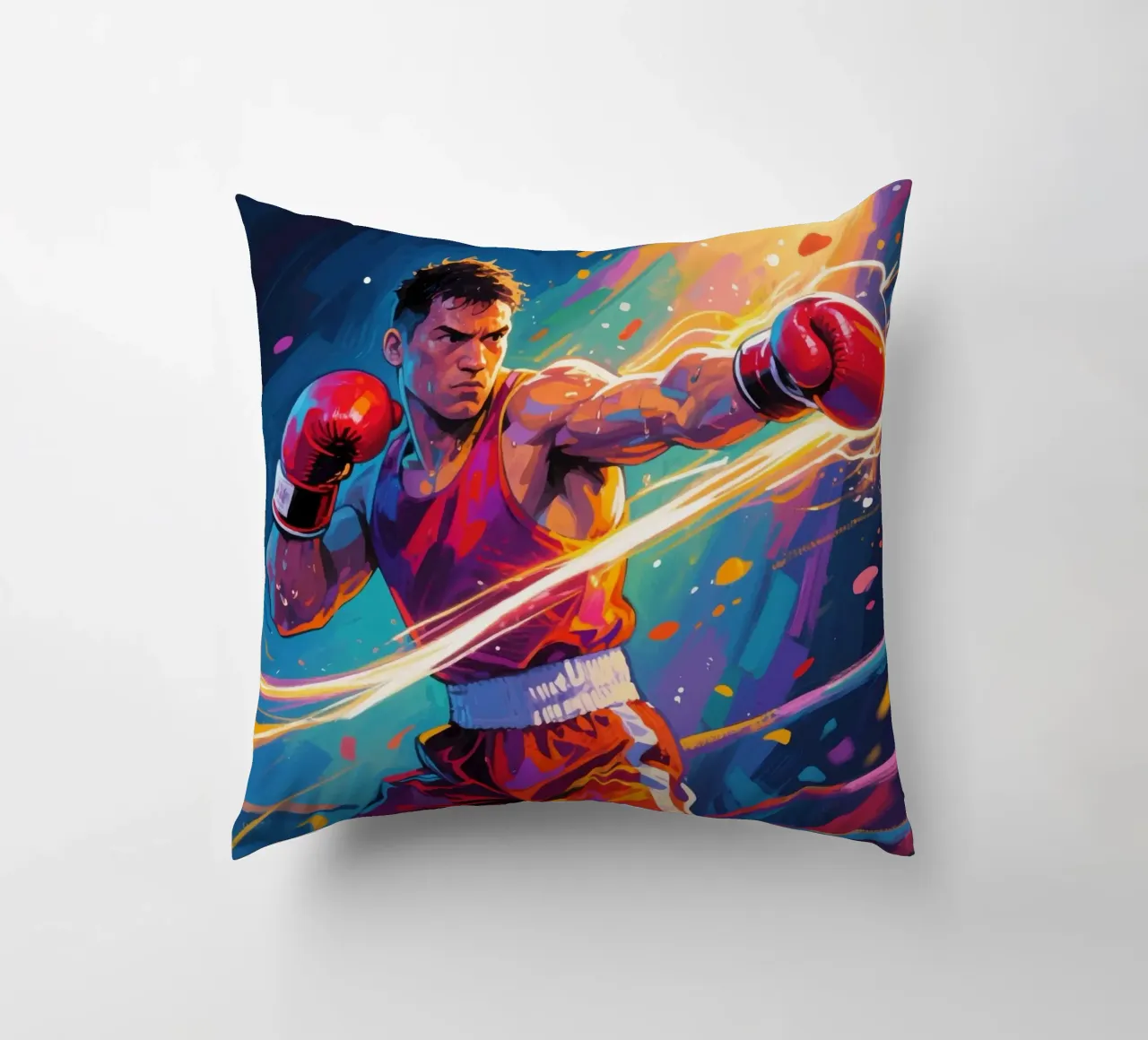 Pugile che colpisce un pugno cuscino da Slash Shop