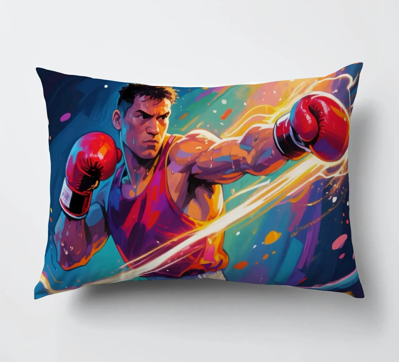 Pugile che colpisce un pugno cuscino da Slash Shop