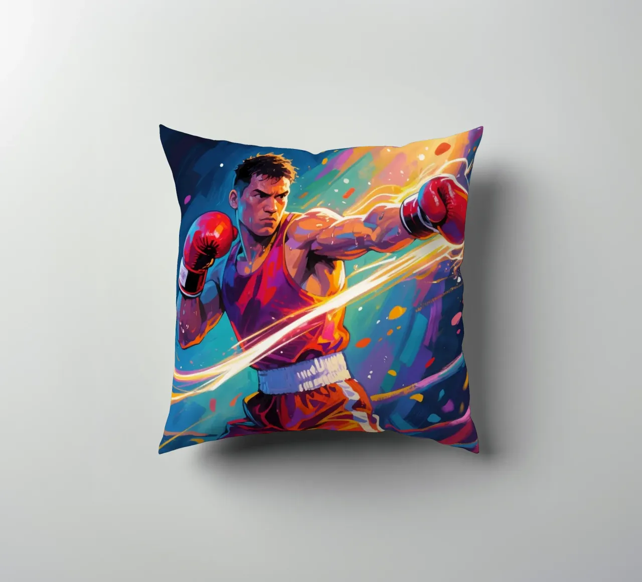 Pugile che colpisce un pugno cuscino da Slash Shop