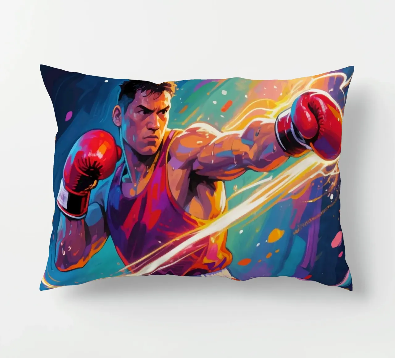 Pugile che colpisce un pugno cuscino da Slash Shop