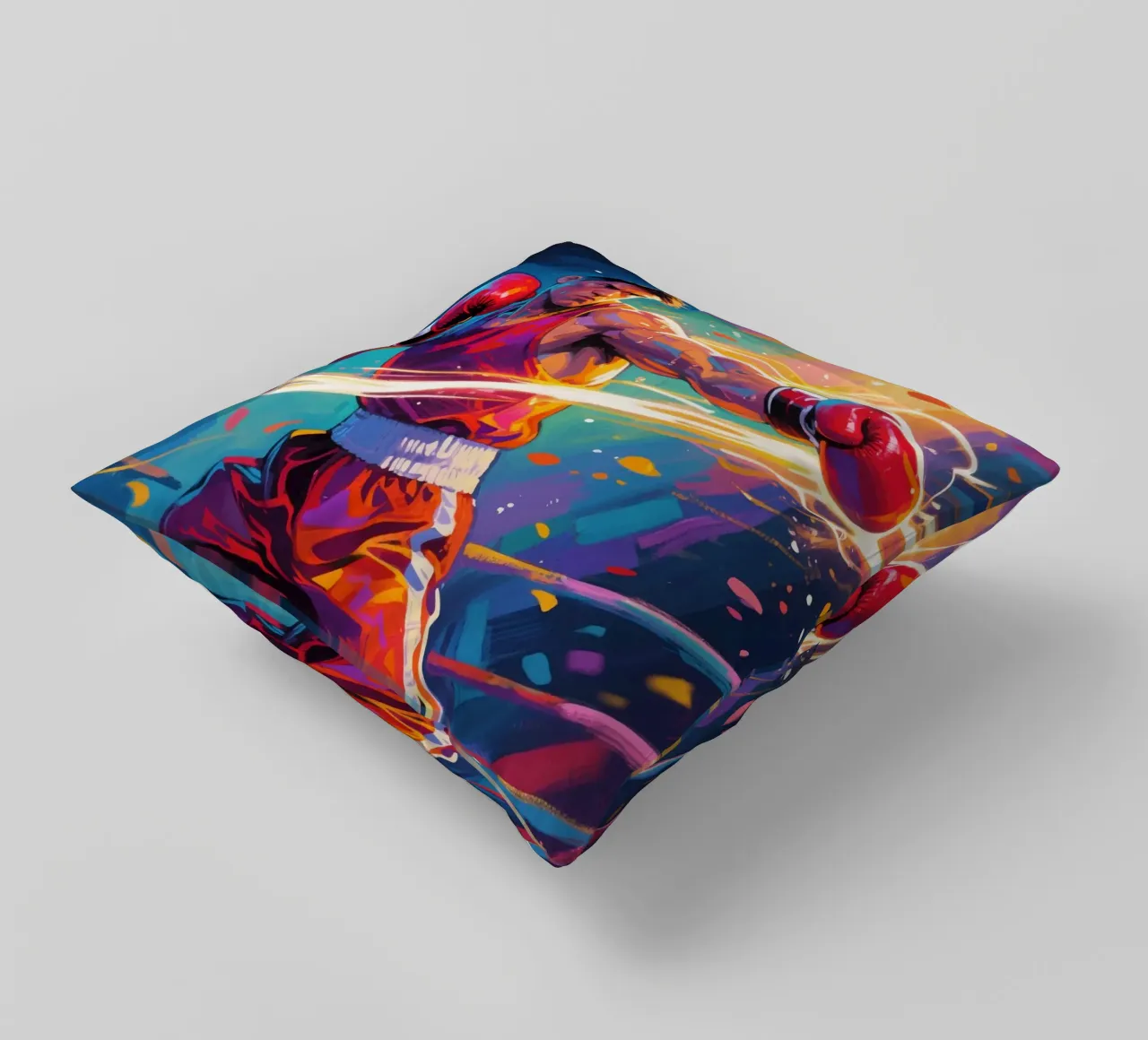 Pugile che colpisce un pugno cuscino da Slash Shop