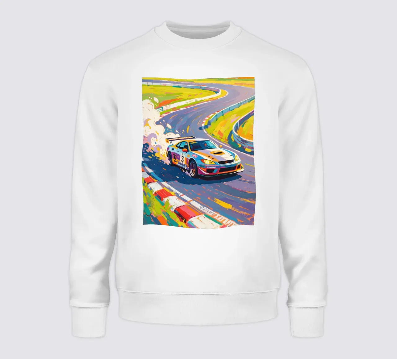 Autoracen op circuit sweatshirt van Slash Shop
