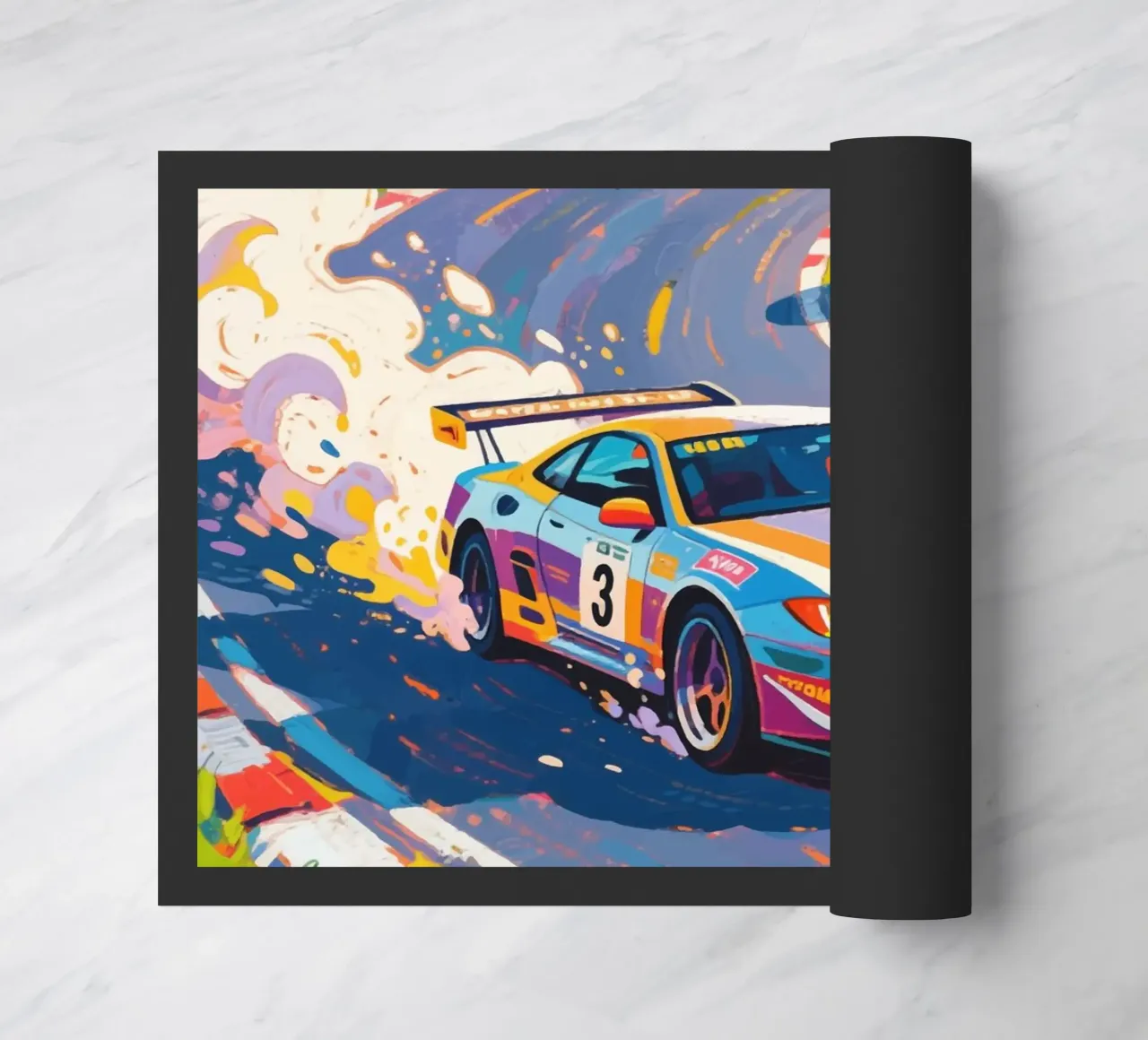 Auto da corsa in pista zerbino da Slash Shop