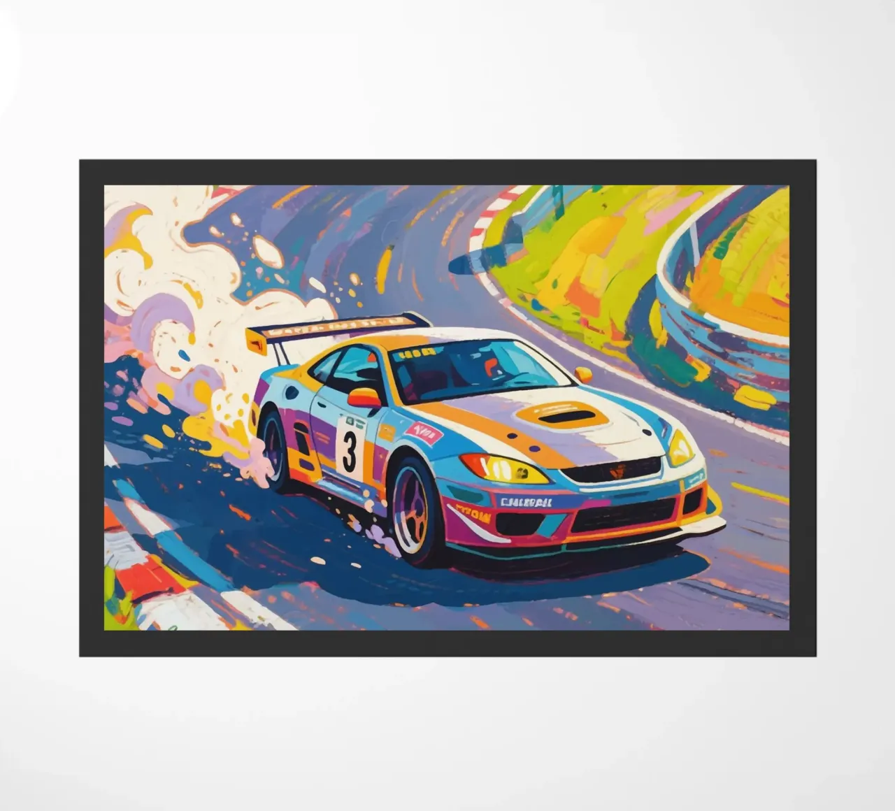 Auto da corsa in pista zerbino da Slash Shop