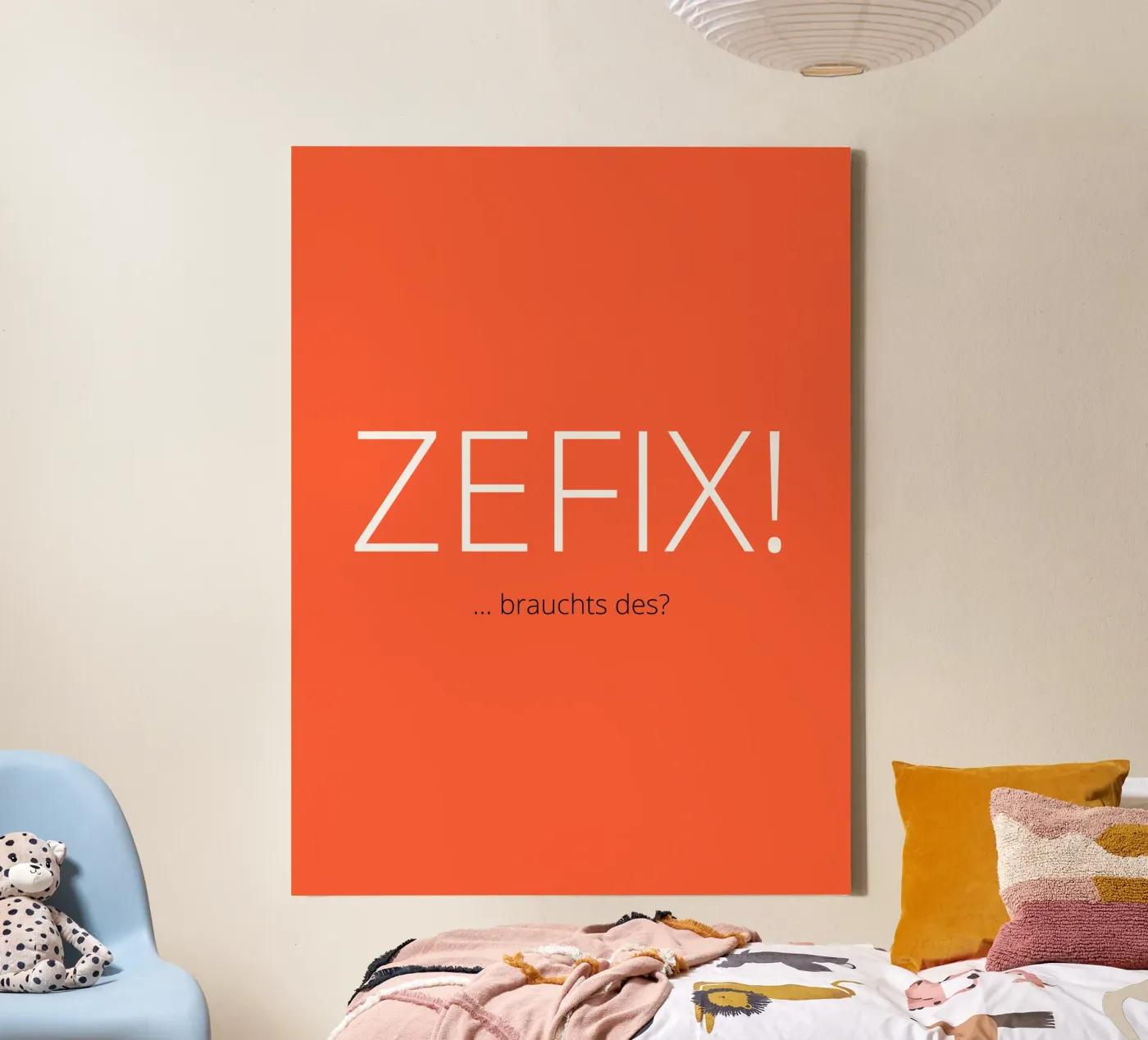 Zefix! canvas by Made in Bavaria