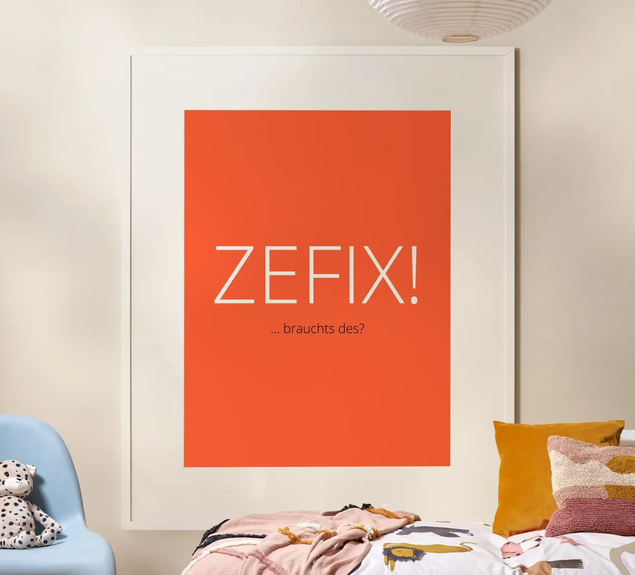 Zefix! poster van Made in Bavaria