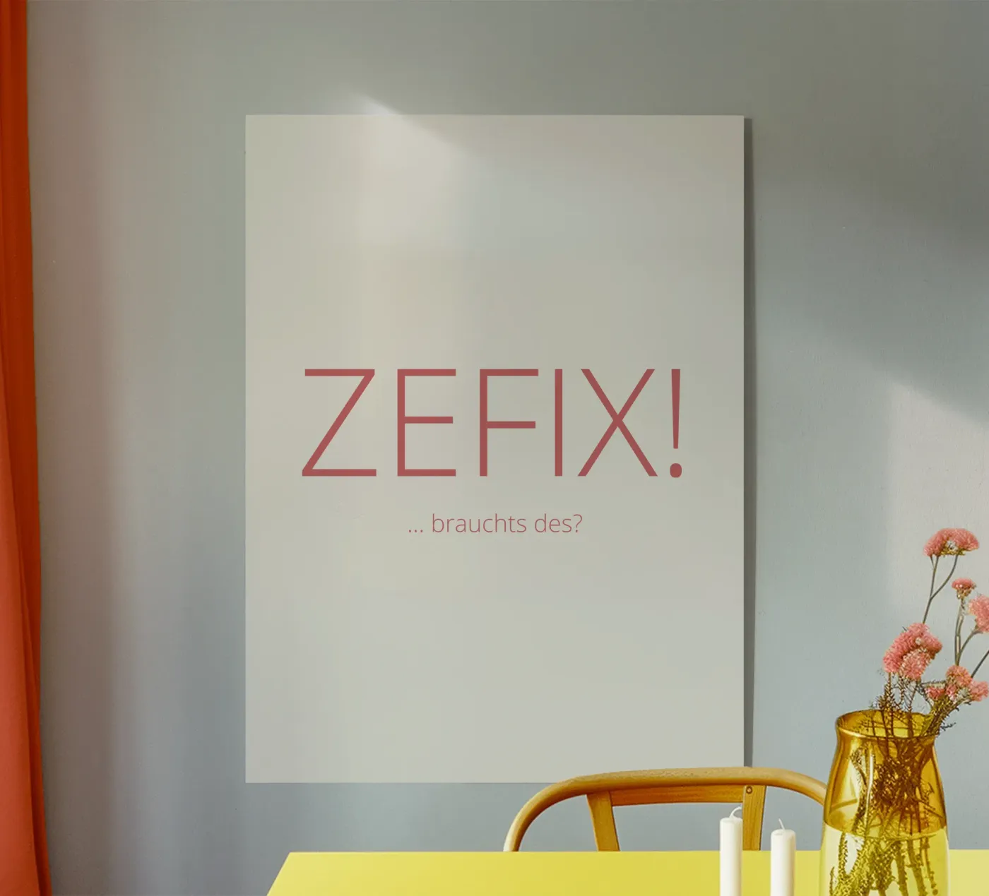 Zefix! Acryl-Glas von Made in Bavaria