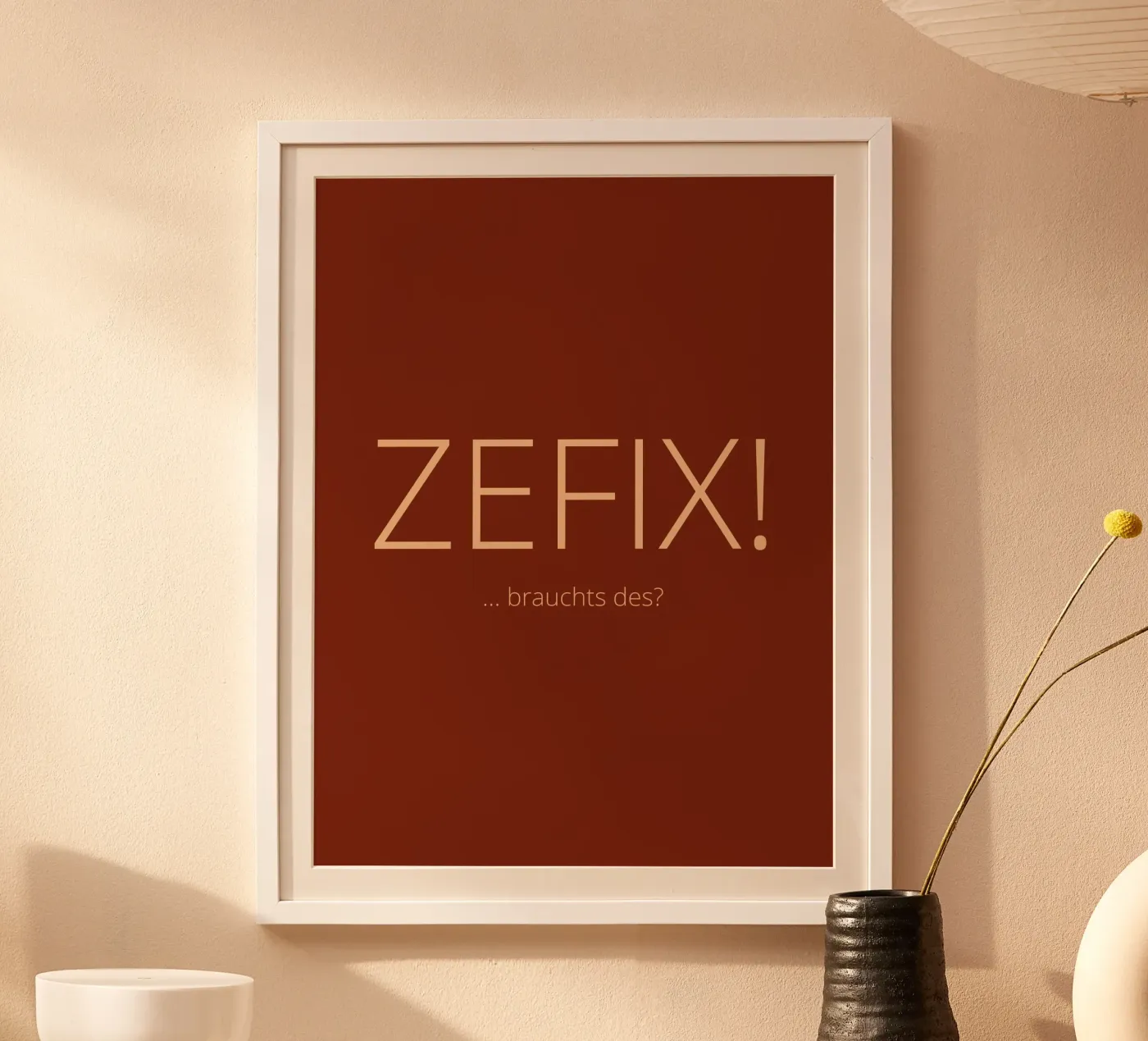 Zefix! poster van Made in Bavaria