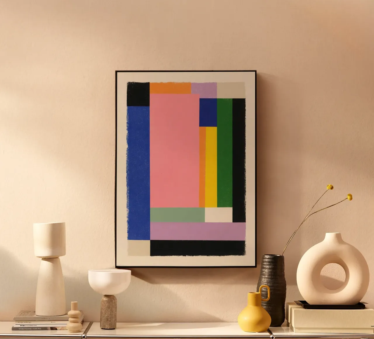 Colour grid composition acrylic glass by Form And Function