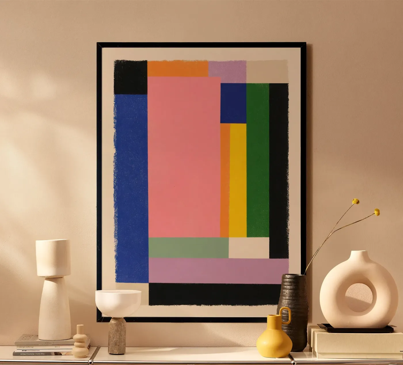 Farbraster Komposition Poster von Form And Function