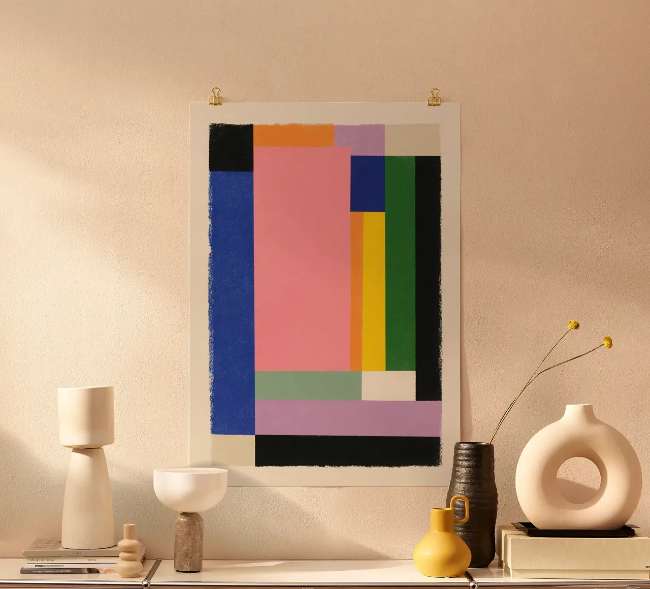 Colour grid composition poster by Form And Function