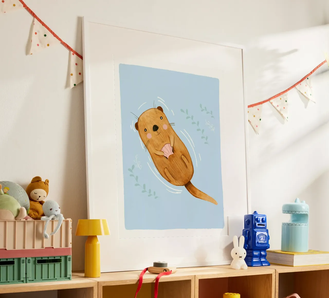 Judith Loske - Otter poster con telaio in plastica da The Artcircle