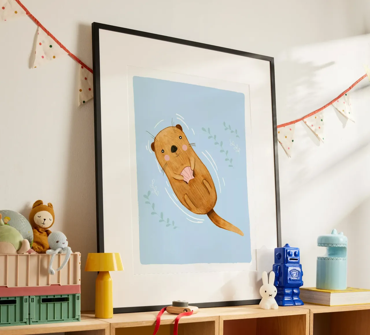 Judith Loske - Otter poster con telaio in plastica da The Artcircle