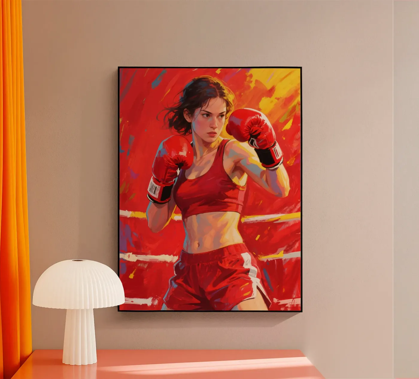 Female boxer Acryl-Glas von Slash Shop