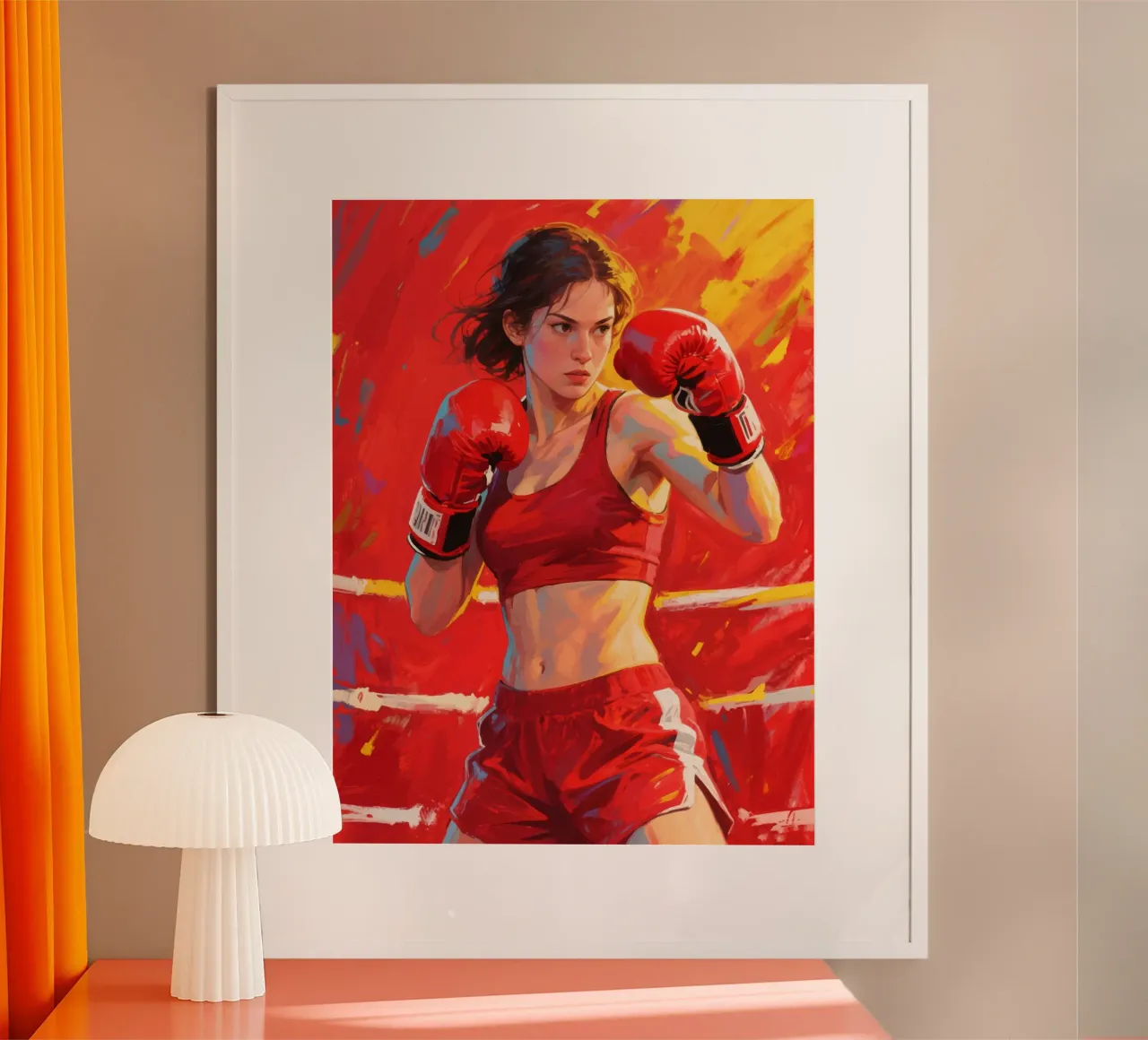 Boxeuse poster de Slash Shop