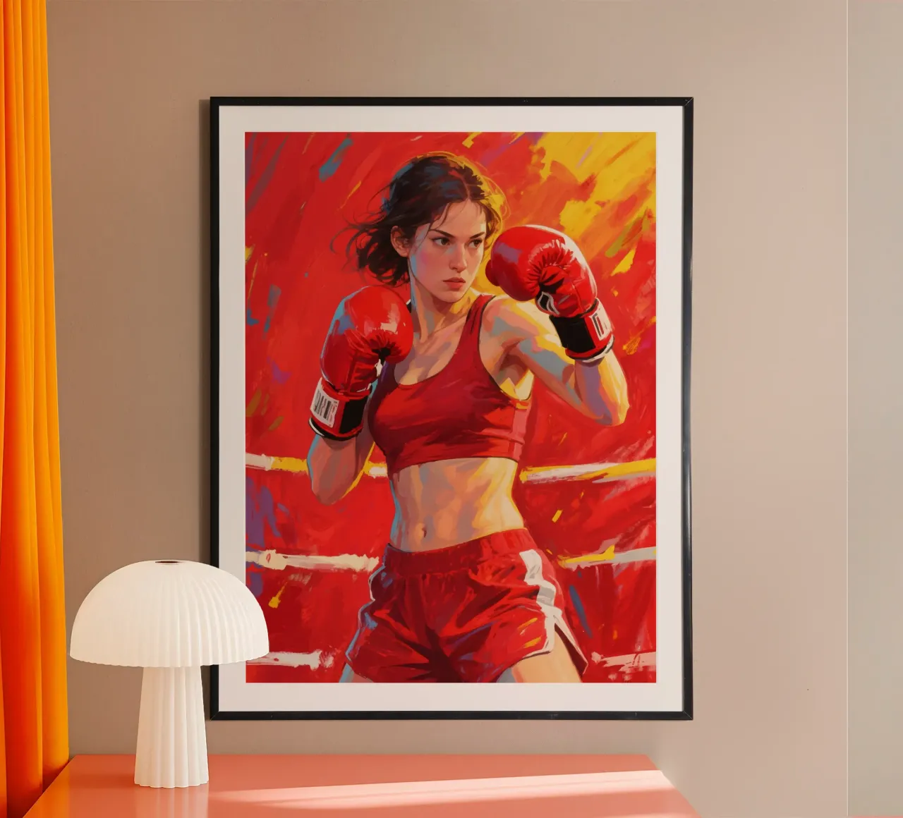 Boxeuse poster de Slash Shop