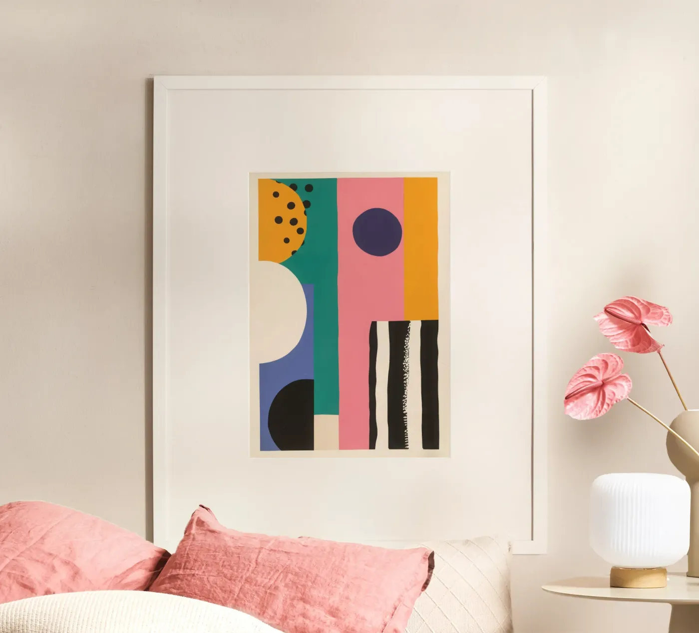 Abstract colour forms poster by Form And Function