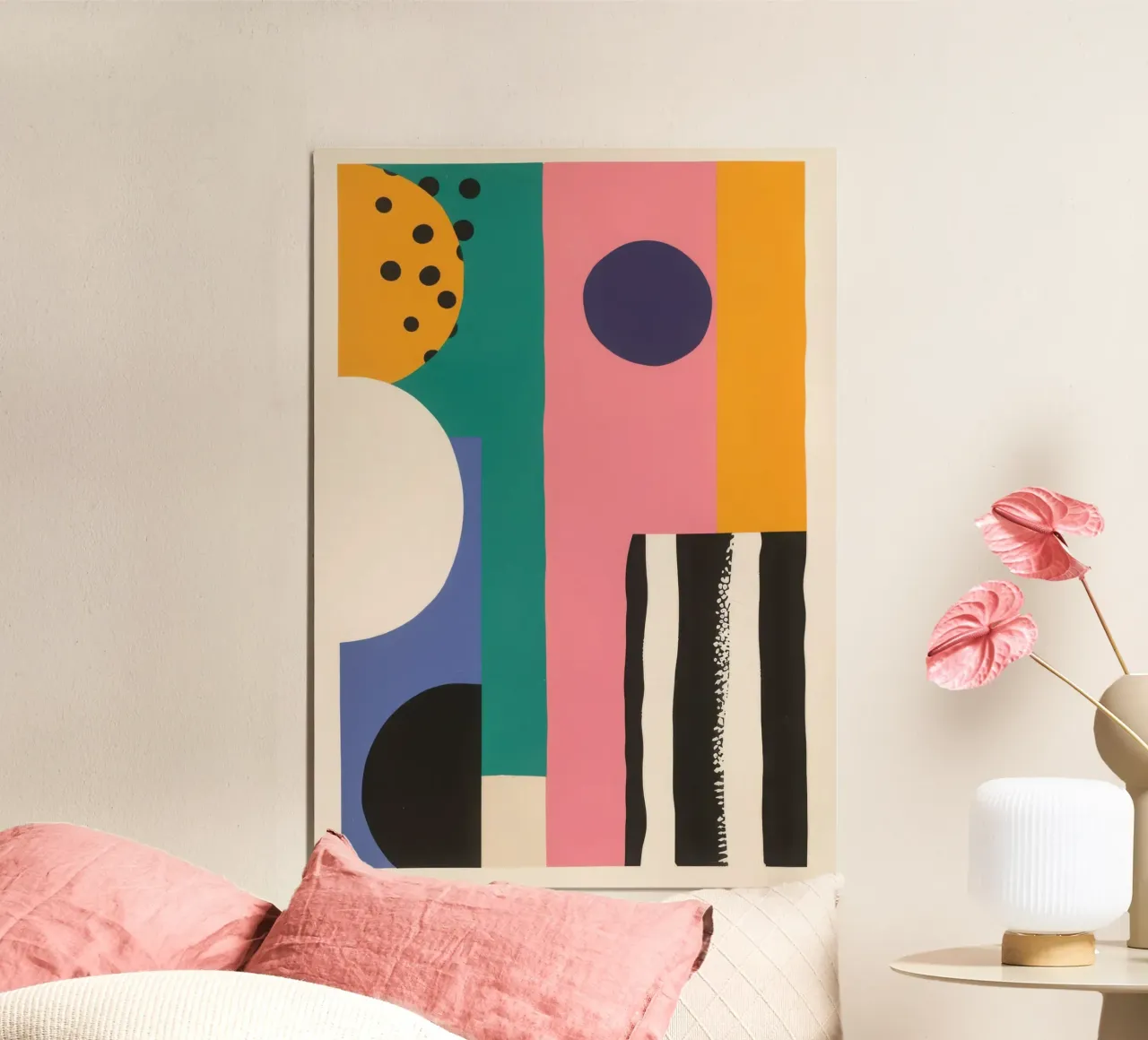 Abstract colour forms poster by Form And Function