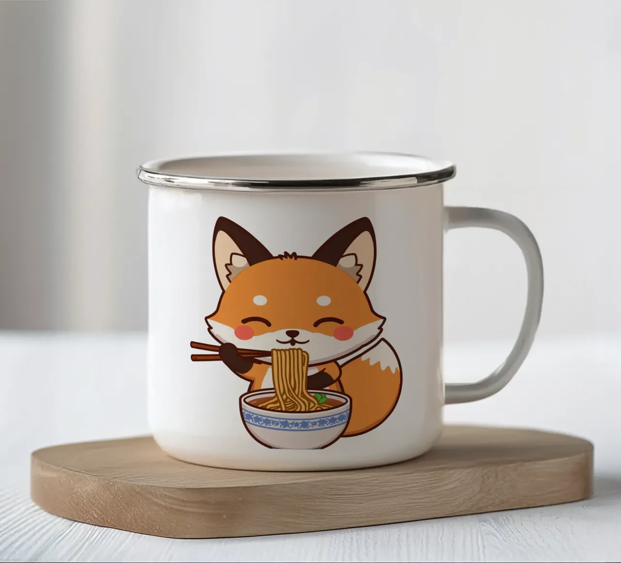 Voxy's Ramen Delight - Una ciotola di felicità tazza in smalto da Voxy's Adventures