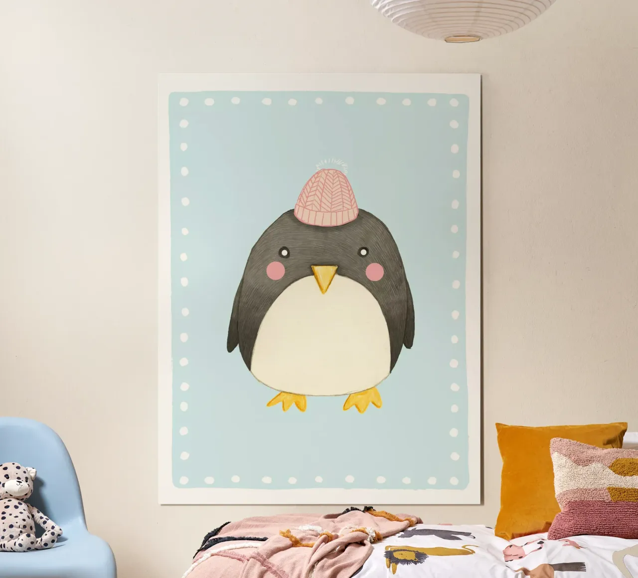 Judith Loske - Pinguin poster con telaio in legno da The Artcircle