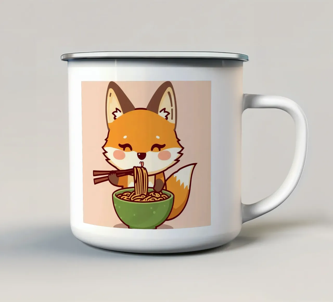 L'ora degli spaghetti di Voxy - Sbocconcellare con gioia tazza in smalto da Voxy's Adventures