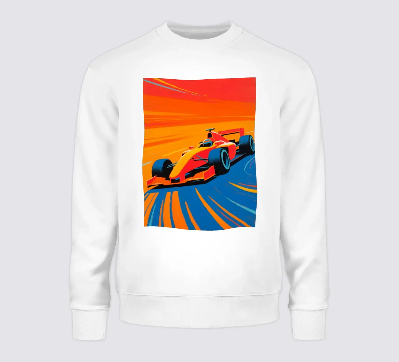 Auto di Formula in pista felpa da Slash Shop