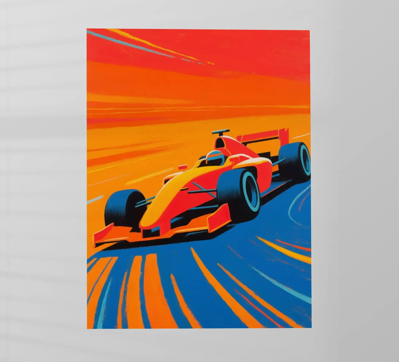 Auto di Formula in pista pellicola backlit da Slash Shop