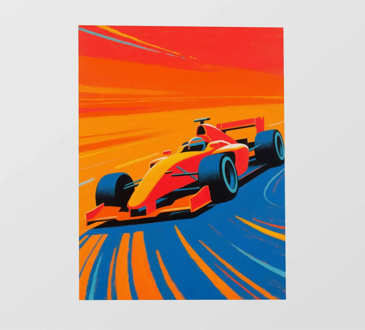 Auto di Formula in pista pellicola backlit da Slash Shop