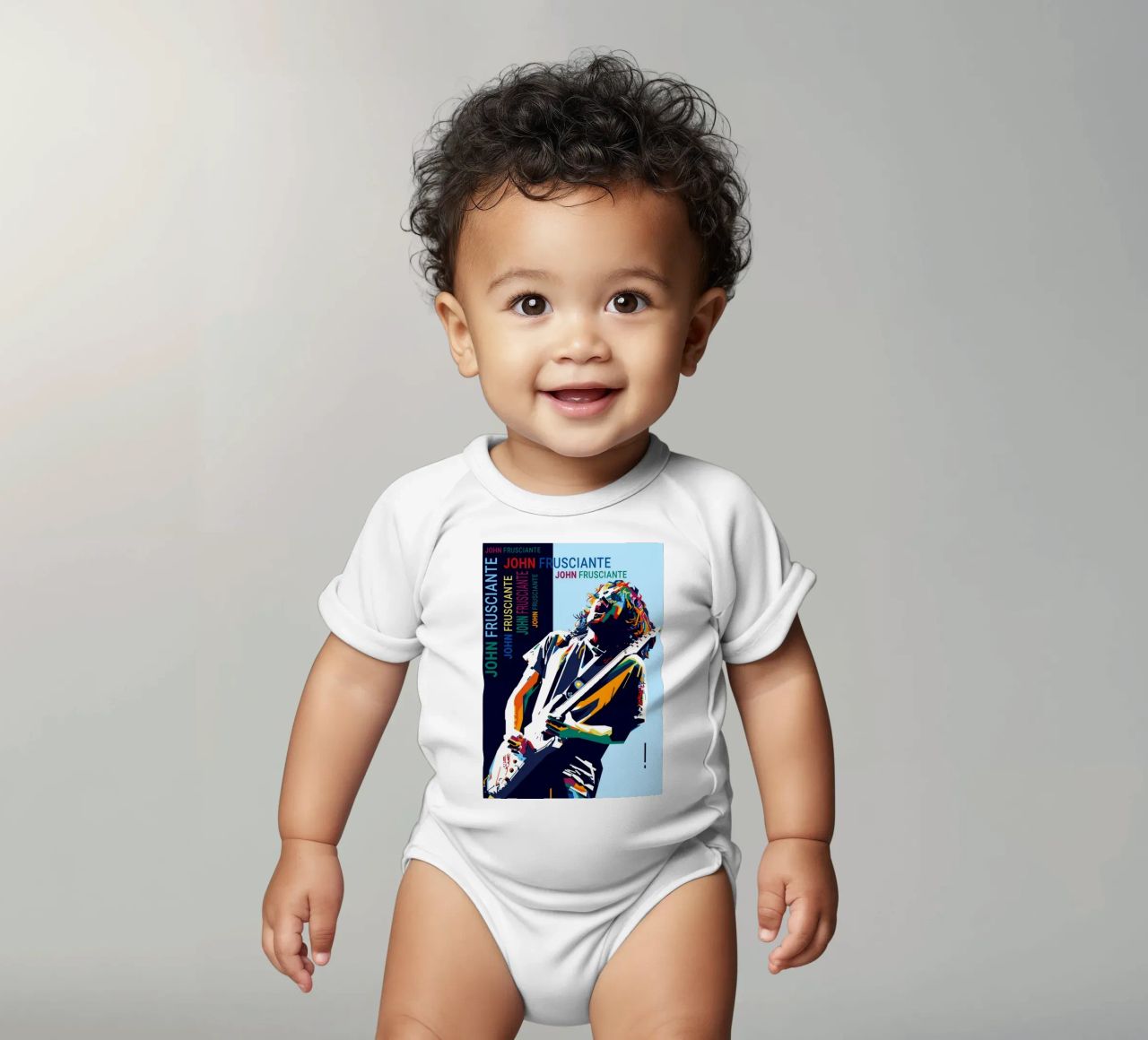 John AF Style WPAP short-sleeve baby romper by SW Artwork