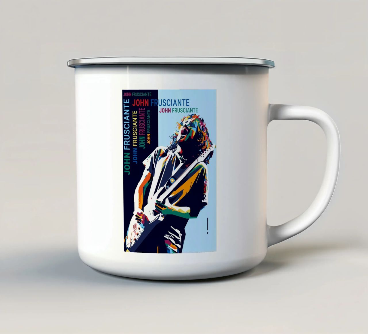 John AF Style WPAP enamel mug by SW Artwork