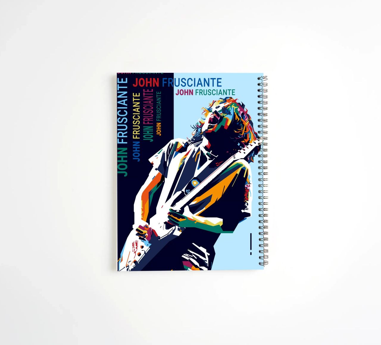 John AF Style WPAP spiral notebook by SW Artwork