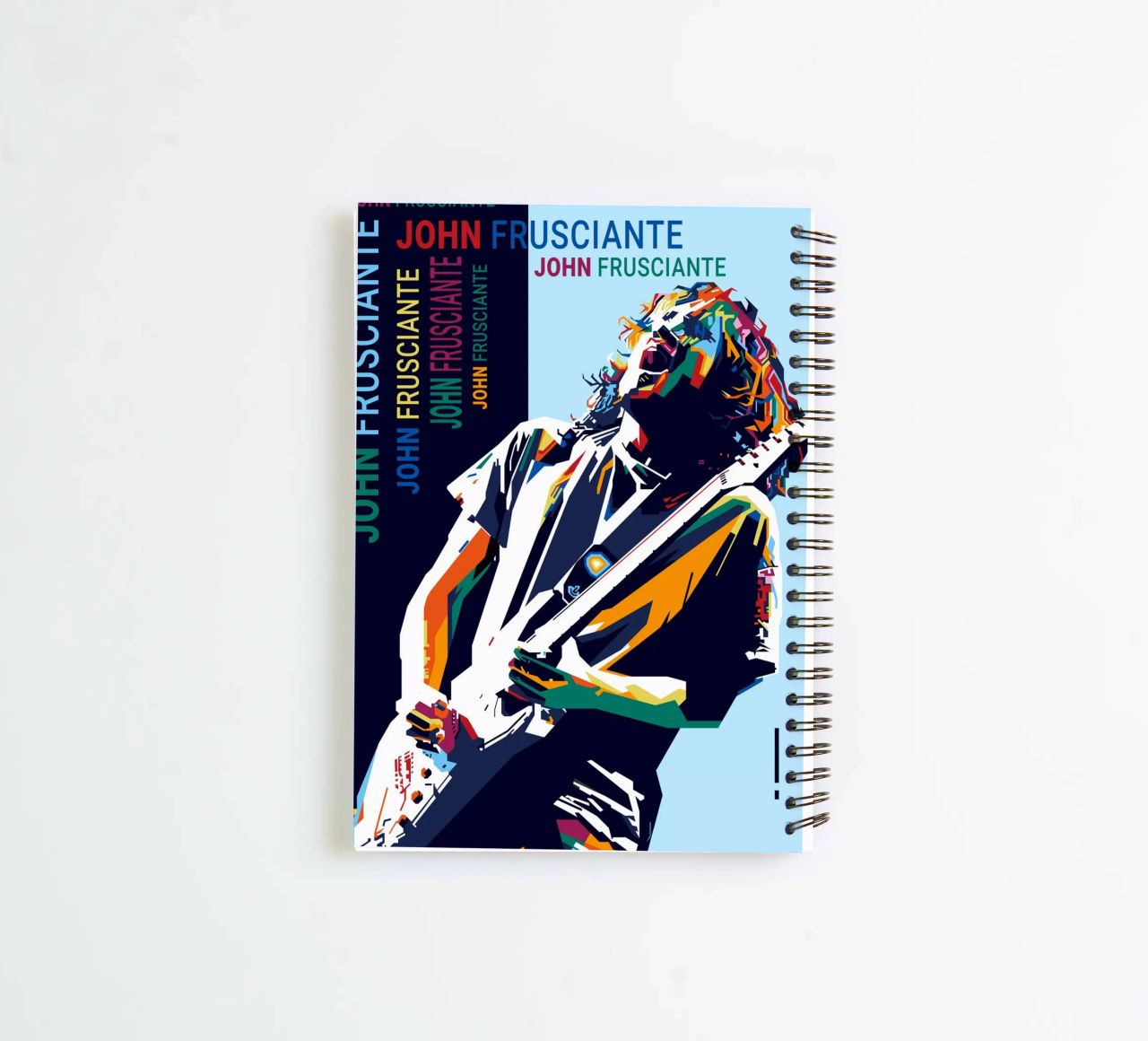 John AF Style WPAP spiral notebook by SW Artwork