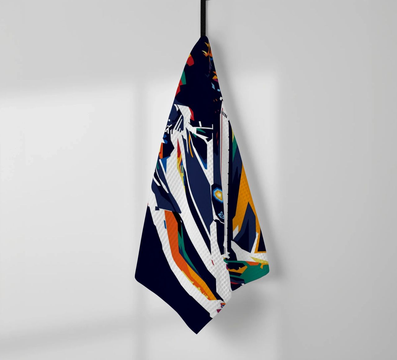 John AF Style WPAP tea towel by SW Artwork