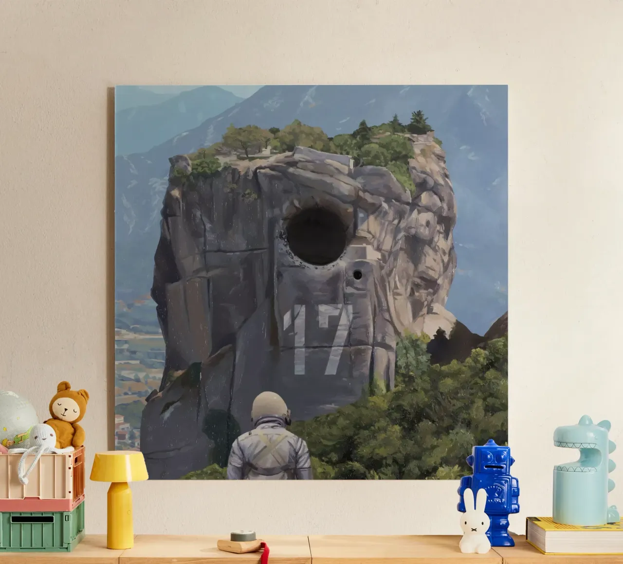 Number 17 acryl van Scott Listfield