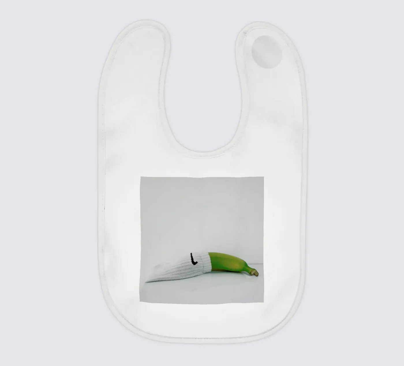 Yellow baby bib by George Griefy