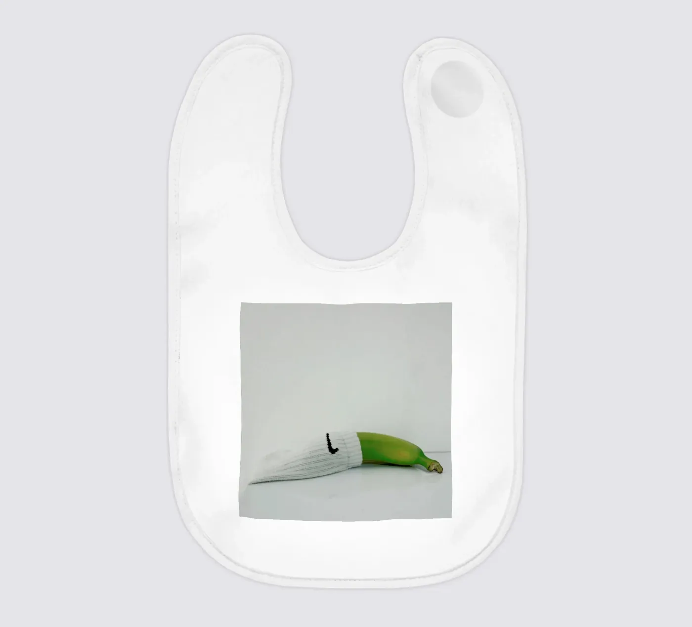 Yellow baby bib by George Griefy