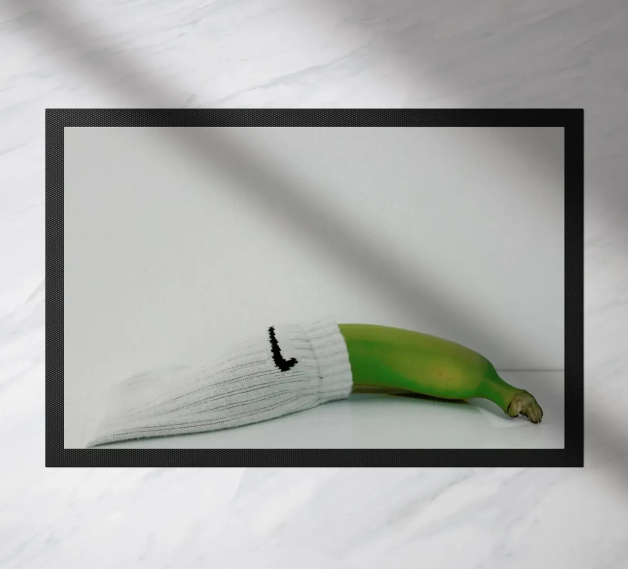 Yellow doormat by George Griefy