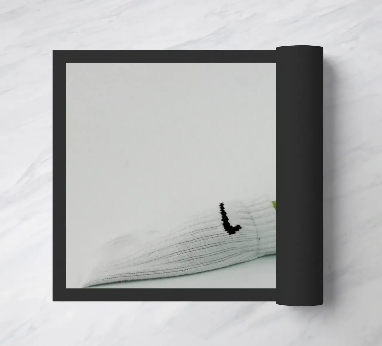 Yellow doormat by George Griefy