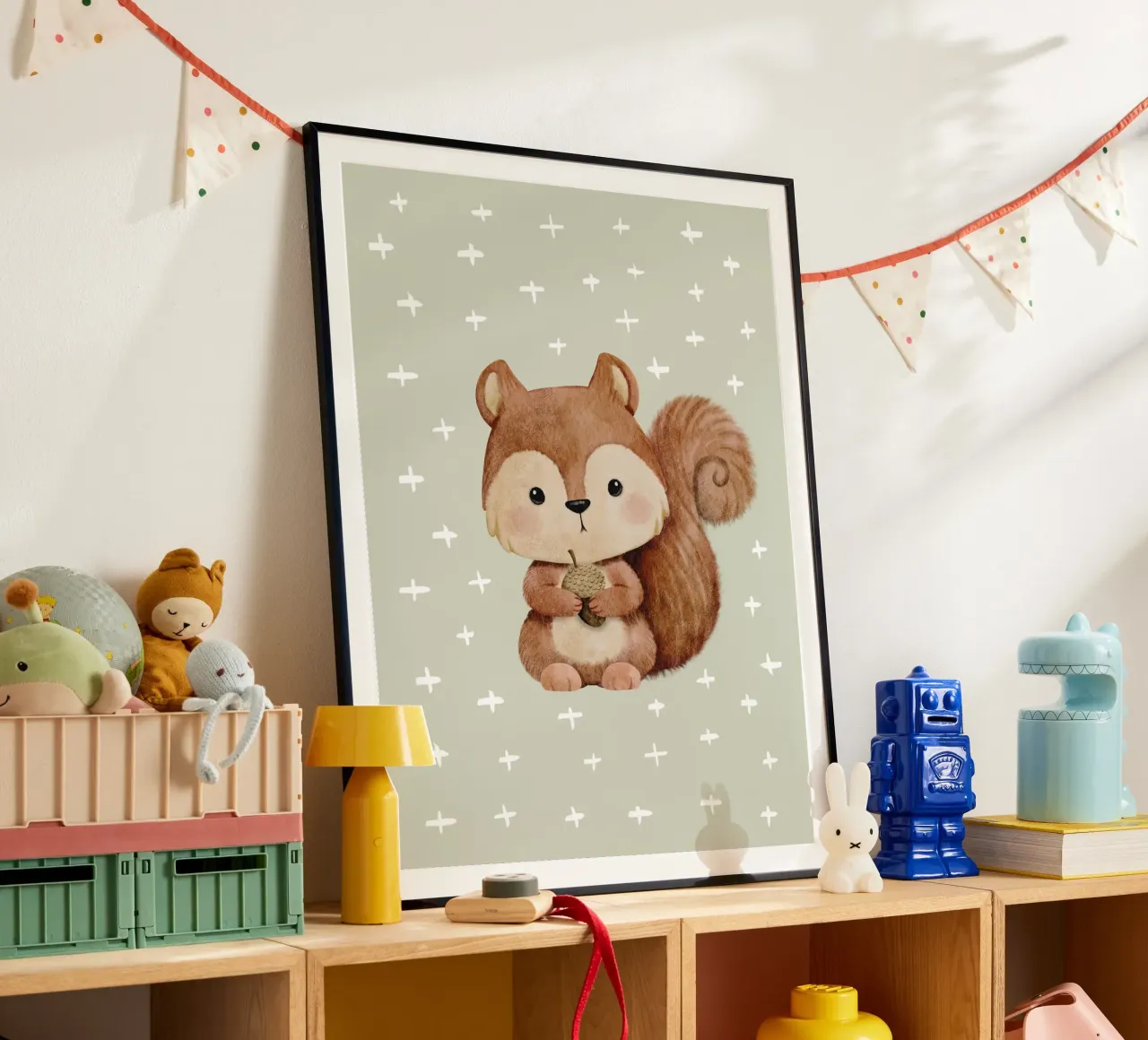 Cute squirrel poster by NoordalLiving